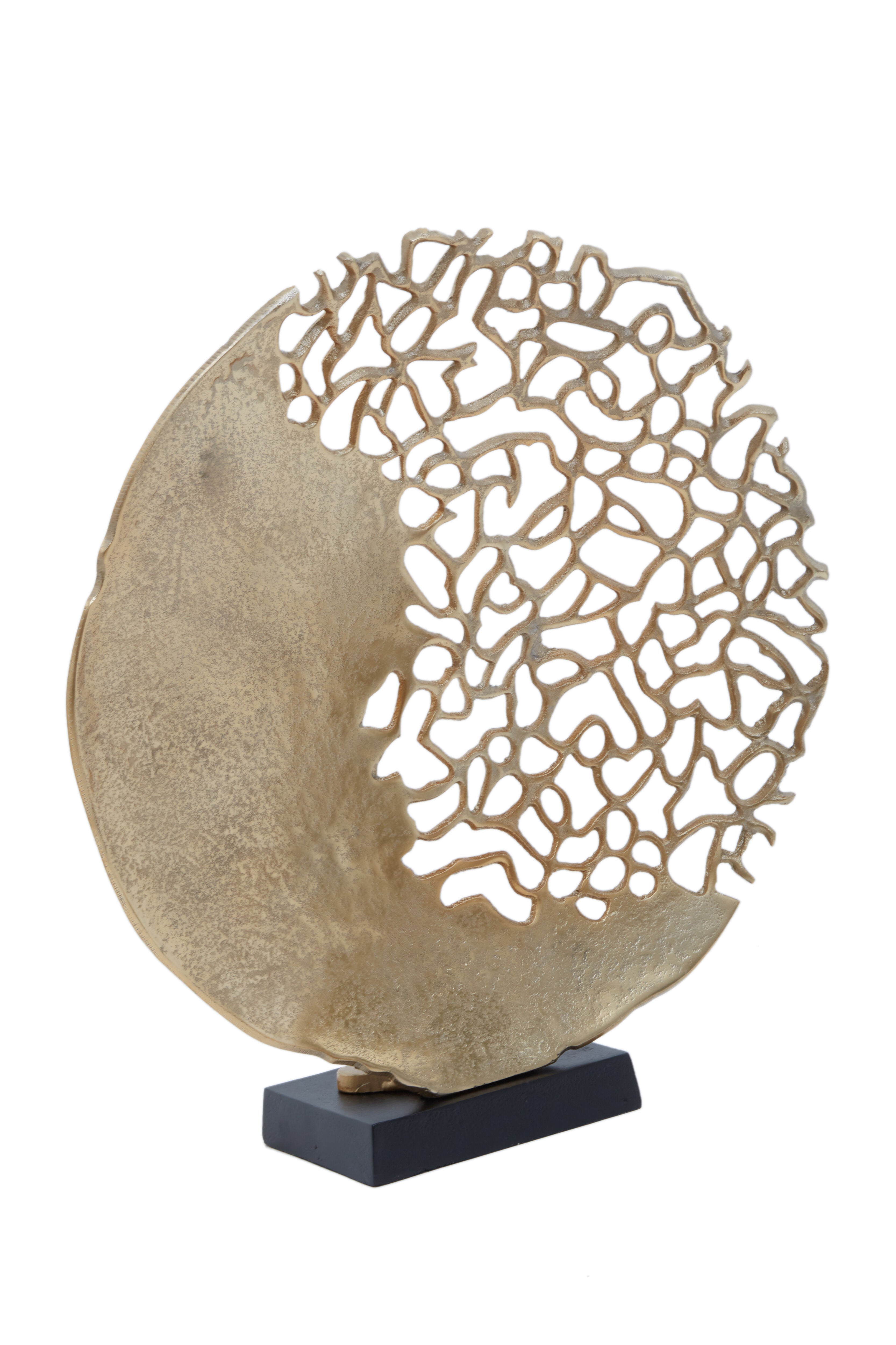 Apo Black & Gold Coral Sculpture